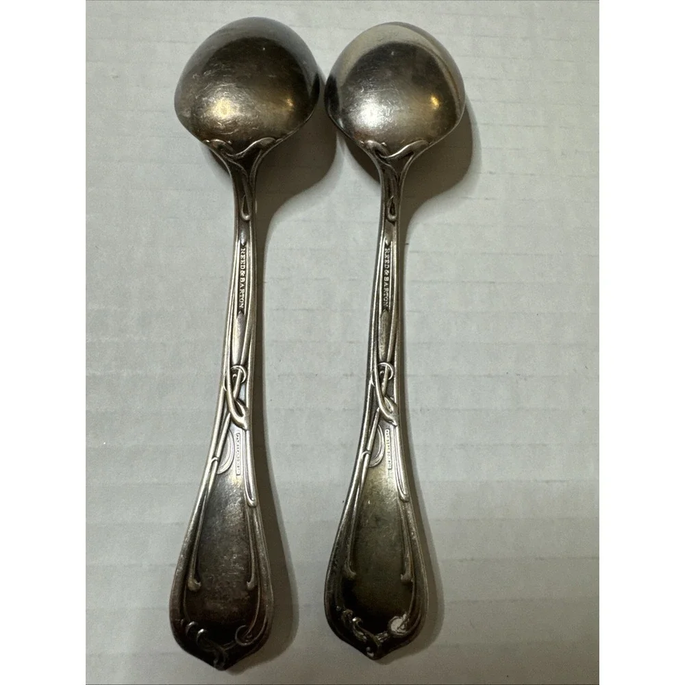 Reed & Barton Sheffield with Grapes Silver Plate Teaspoons 5.25